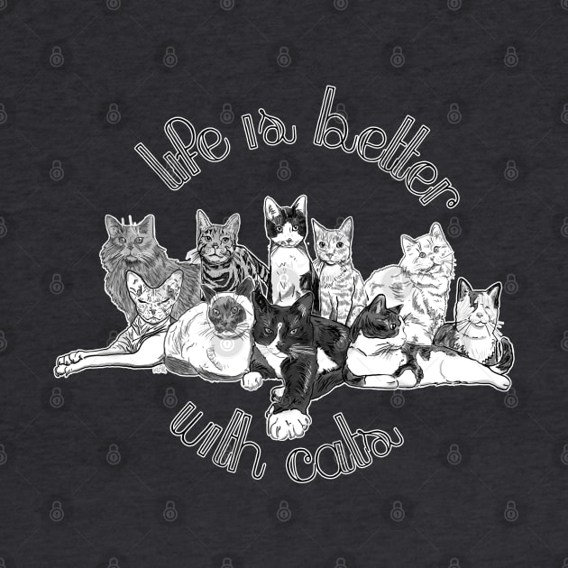 Life is better with cats by Kellylmandre